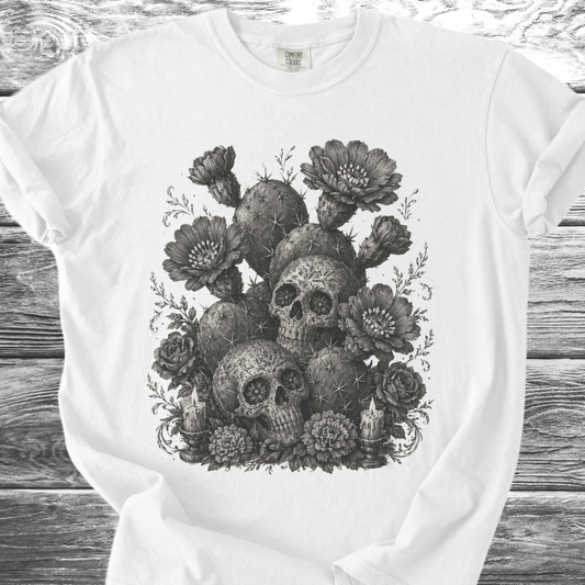 Cactus Flowers & Skulls TShirt