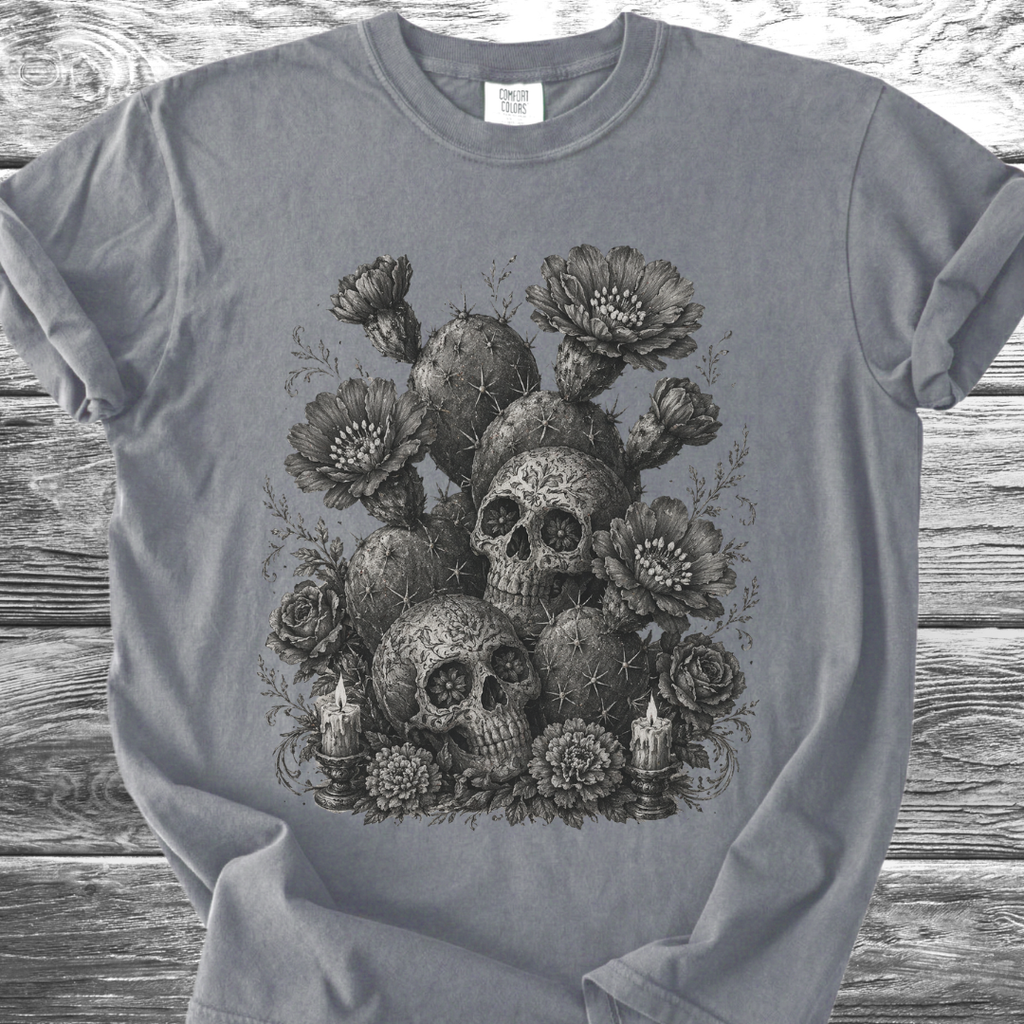 Cactus Flowers & Skulls TShirt