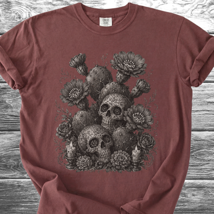 Cactus Flowers & Skulls TShirt