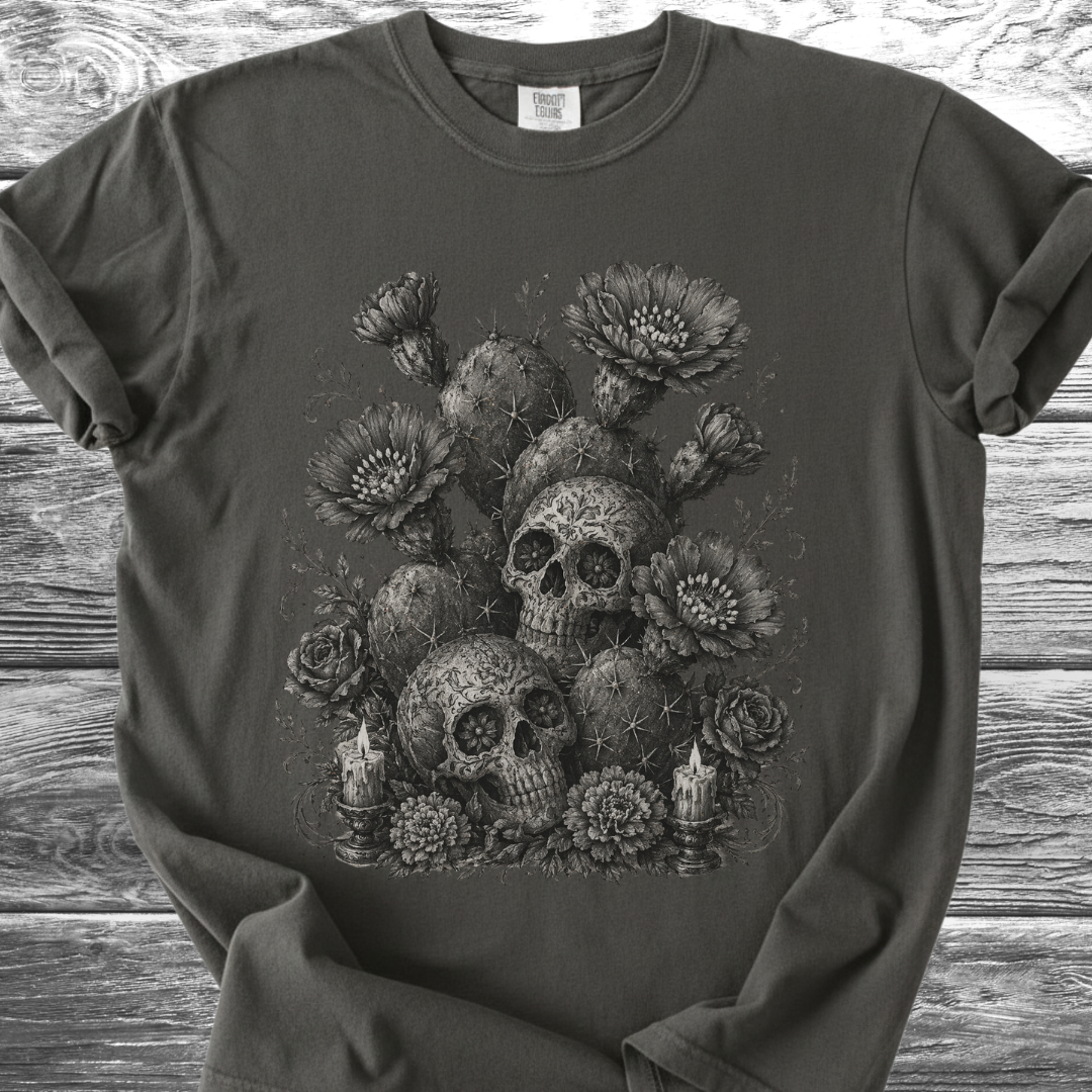 Cactus Flowers & Skulls TShirt