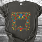 Floral PRINTED "Embroidery Style" TShirt