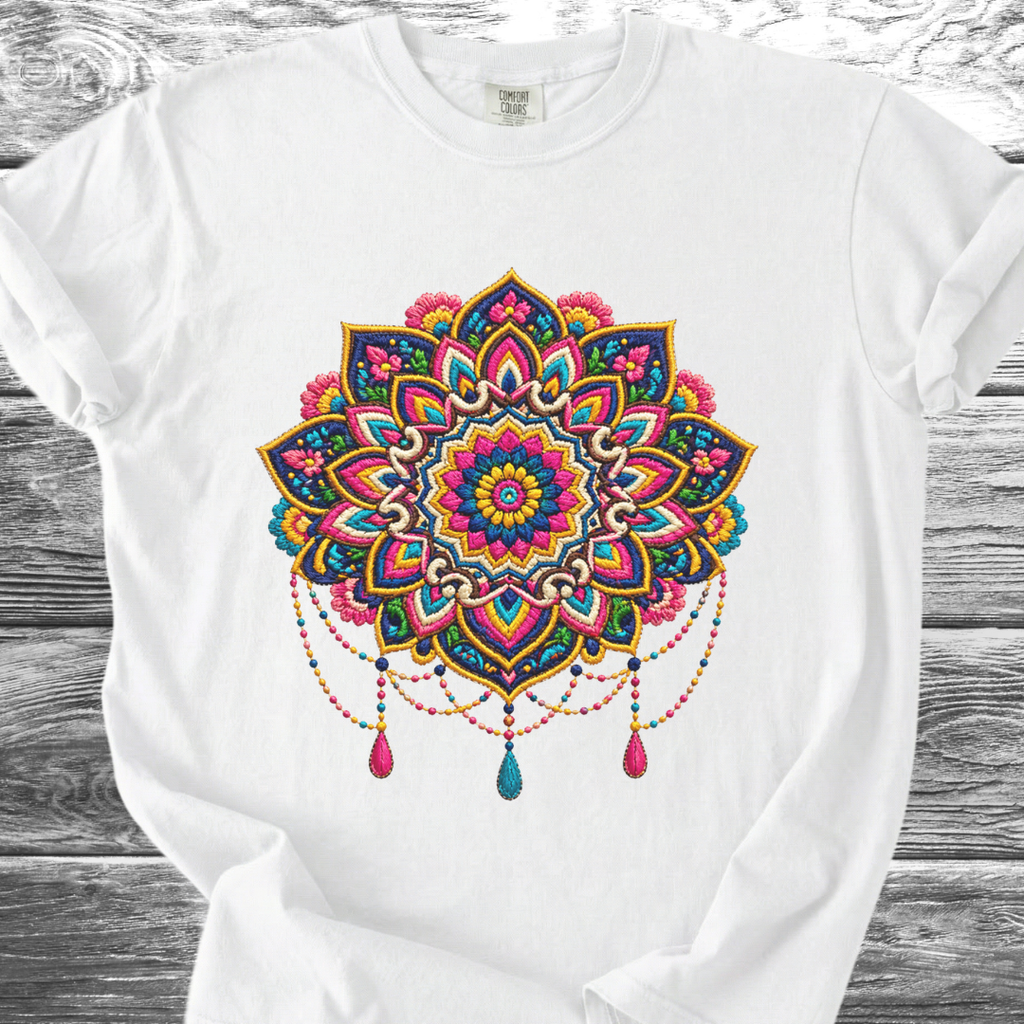 Mandala PRINTED "Embroidery Style" TShirt