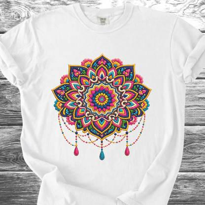 Mandala PRINTED "Embroidery Style" TShirt