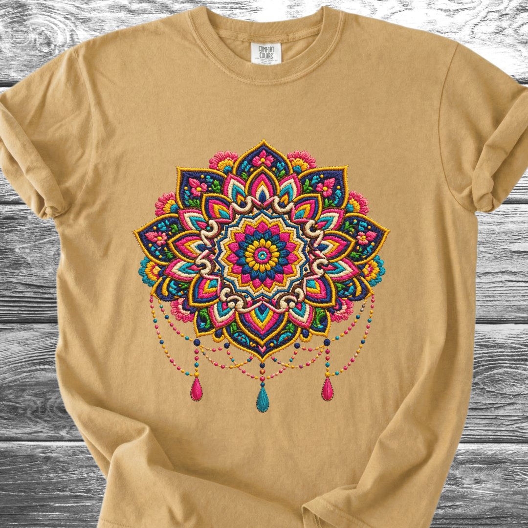 Mandala PRINTED "Embroidery Style" TShirt