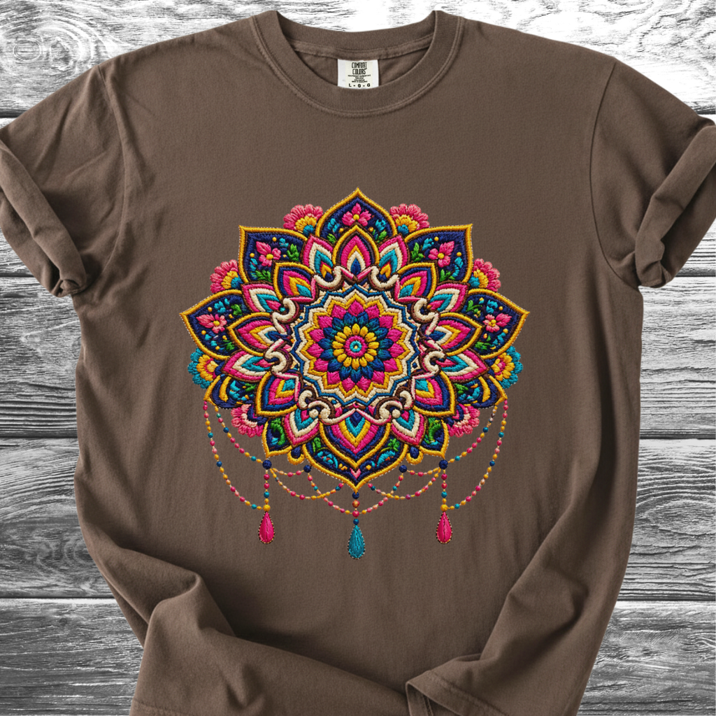 Mandala PRINTED "Embroidery Style" TShirt