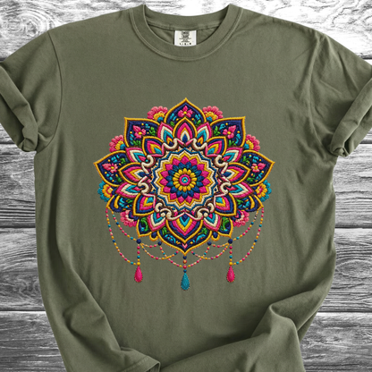 Mandala PRINTED "Embroidery Style" TShirt