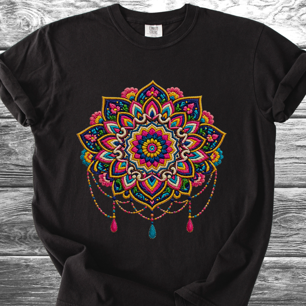 Mandala PRINTED "Embroidery Style" TShirt