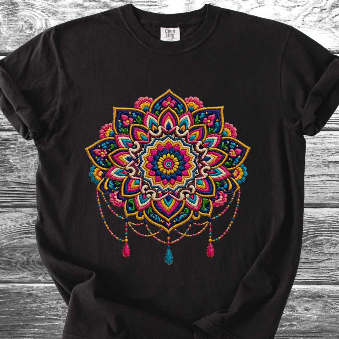 Mandala PRINTED "Embroidery Style" TShirt