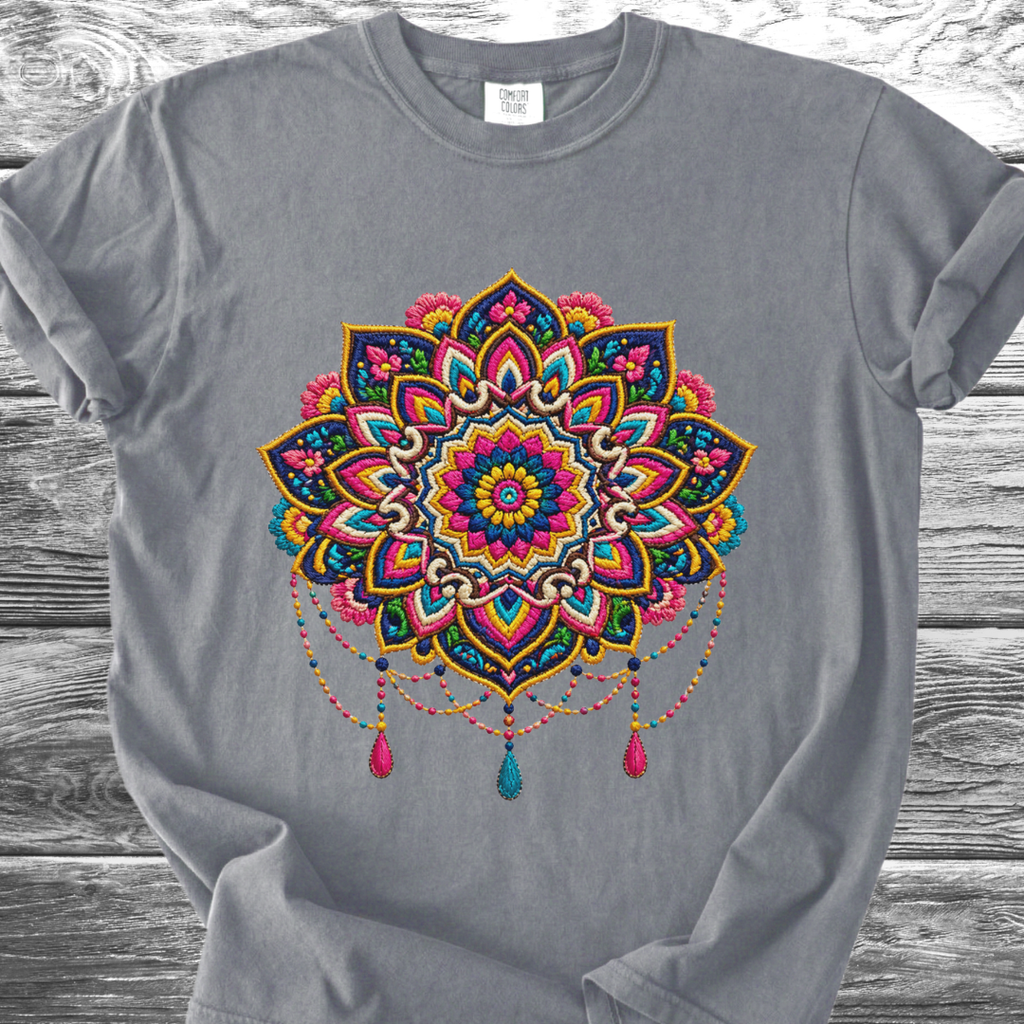 Mandala PRINTED "Embroidery Style" TShirt