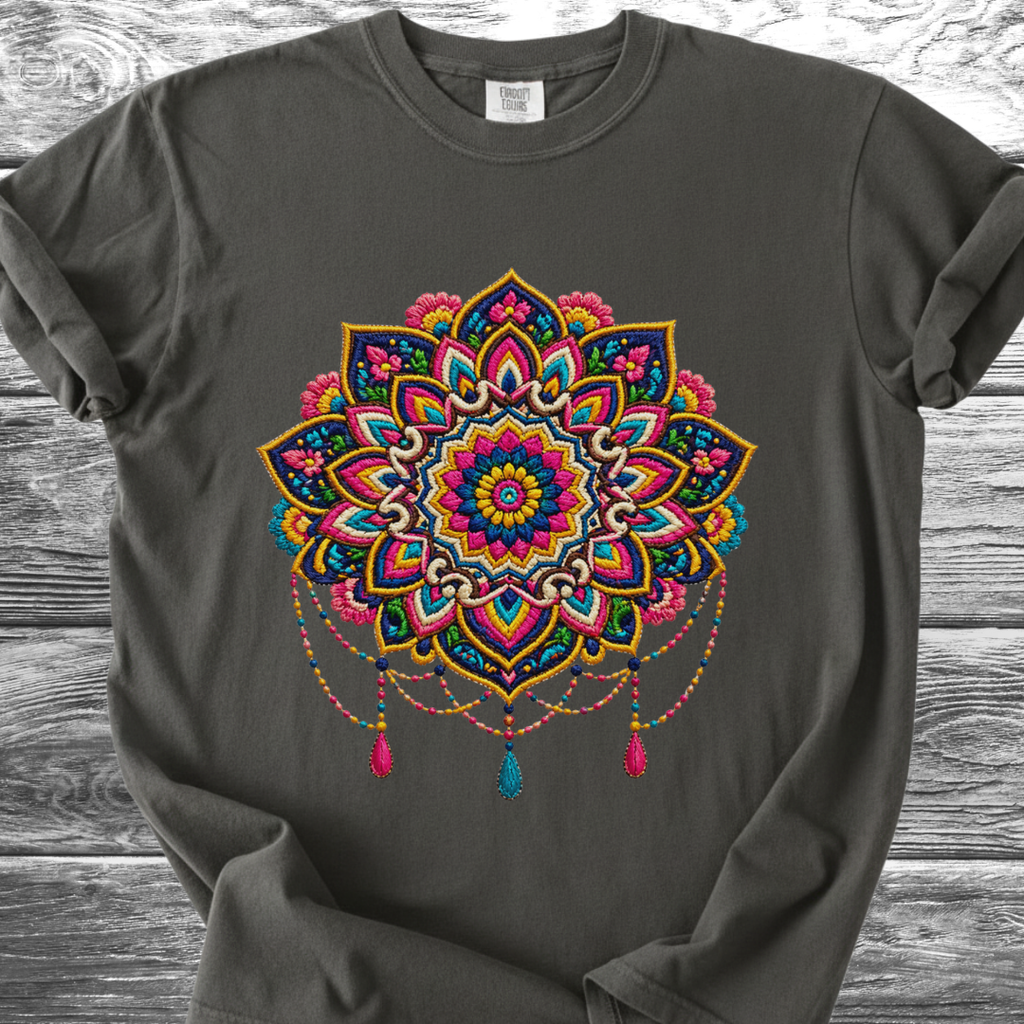 Mandala PRINTED "Embroidery Style" TShirt
