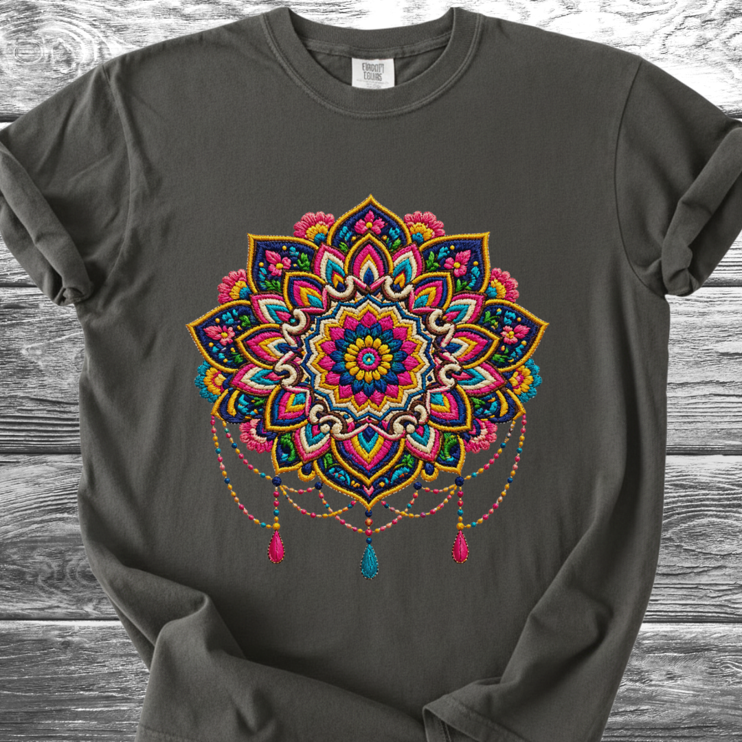 Mandala PRINTED "Embroidery Style" TShirt
