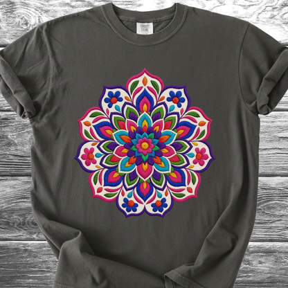 Mandala Bordado PRINTED "Embroidery Style" TShirt