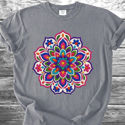 Mandala Bordado PRINTED "Embroidery Style" TShirt