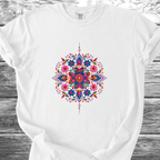 Mandala Mexico PRINTED "Embroidery Style" TShirt