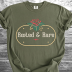 Rooted & Rare Rose Plaque TShirt