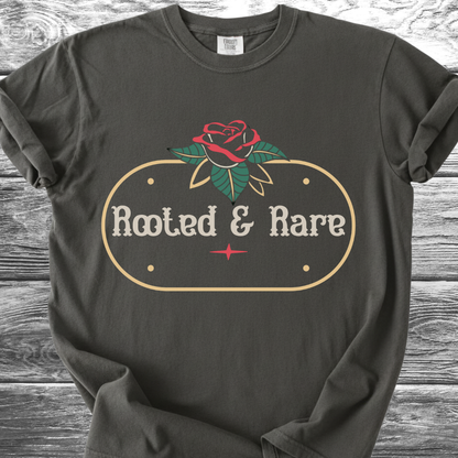 Rooted & Rare Rose Plaque TShirt