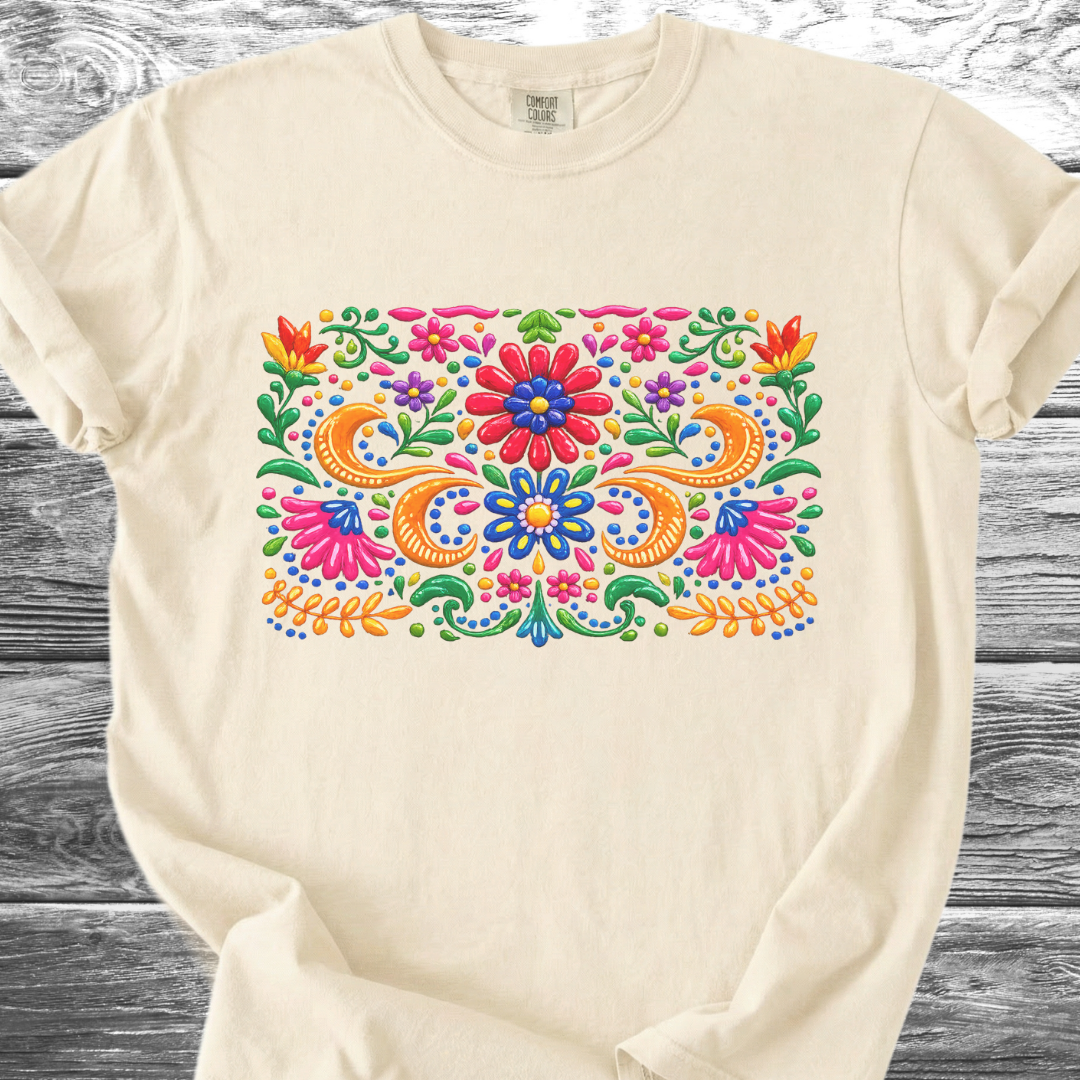Ceramic Painted Flowers 1 TShirt