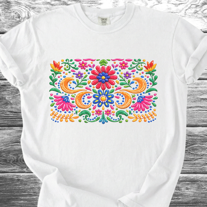 Ceramic Painted Flowers 1 TShirt