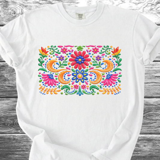 Ceramic Painted Flowers 1 TShirt