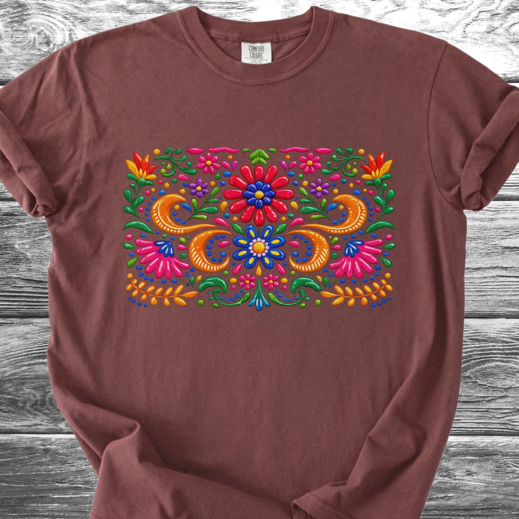 Ceramic Painted Flowers 1 TShirt
