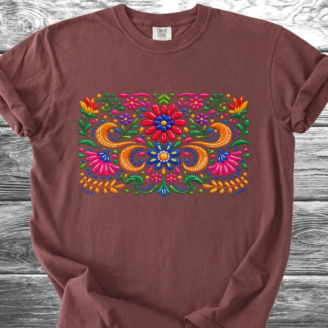 Ceramic Painted Flowers 1 TShirt