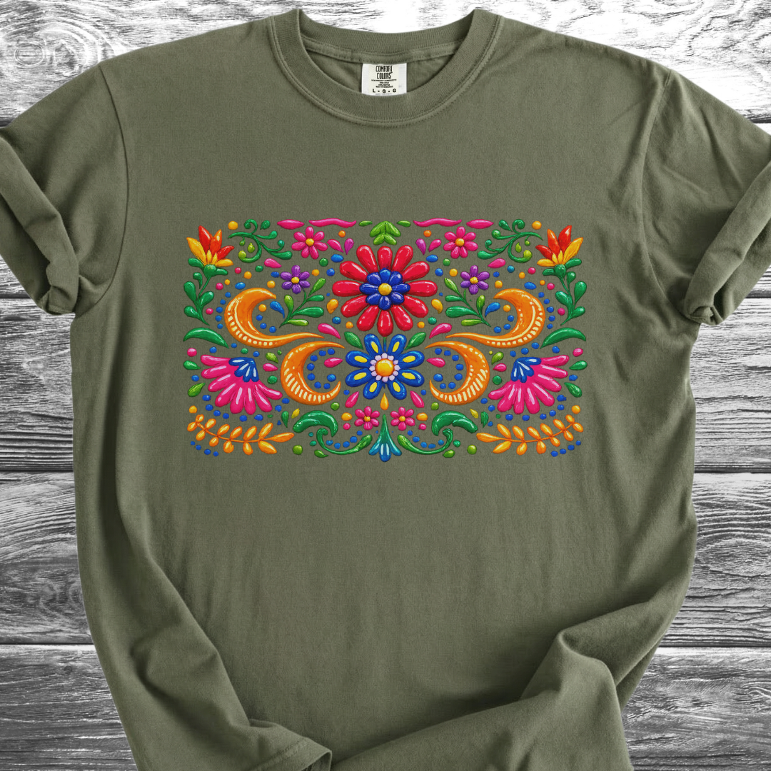 Ceramic Painted Flowers 1 TShirt