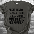 Kiss Slowly Spanish TShirt