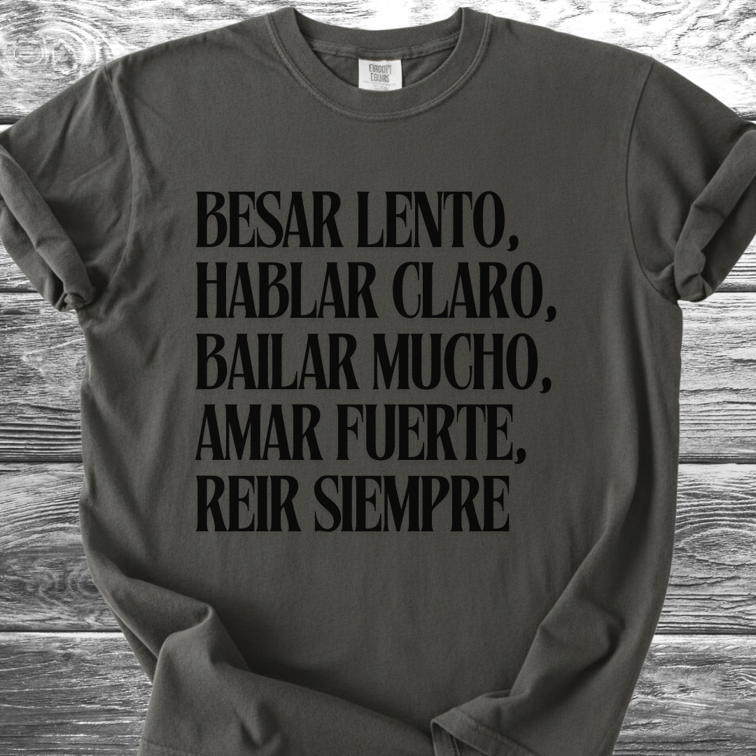 Kiss Slowly Spanish TShirt