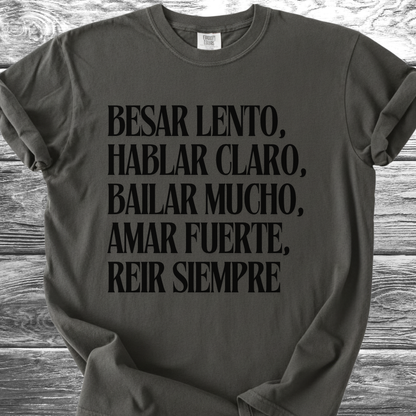 Kiss Slowly Spanish TShirt
