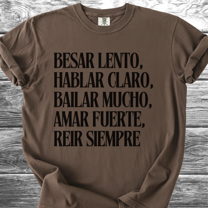 Kiss Slowly Spanish TShirt