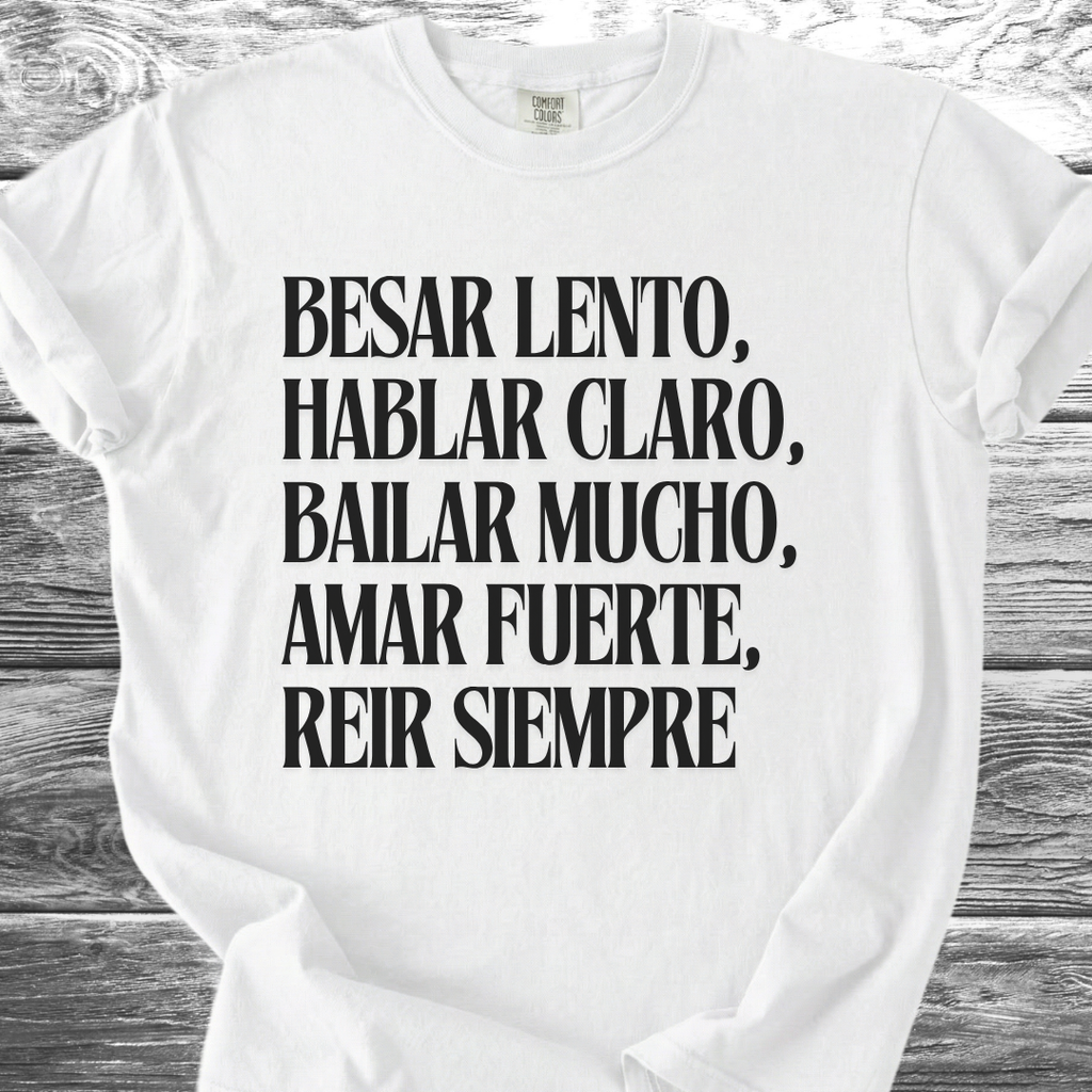 Kiss Slowly Spanish TShirt