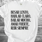 Kiss Slowly Spanish TShirt