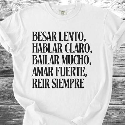 Kiss Slowly Spanish TShirt