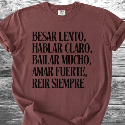 Kiss Slowly Spanish TShirt