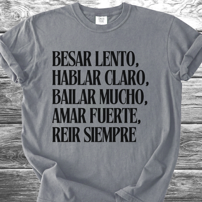 Kiss Slowly Spanish TShirt