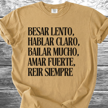 Kiss Slowly Spanish TShirt