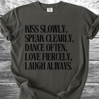 Kiss Slowly English TShirt