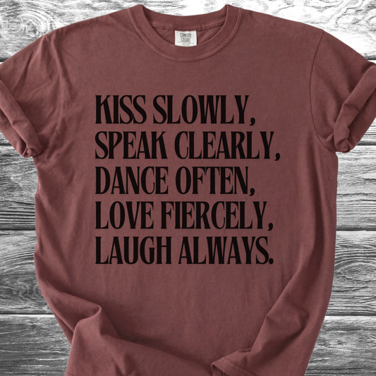 Kiss Slowly English TShirt