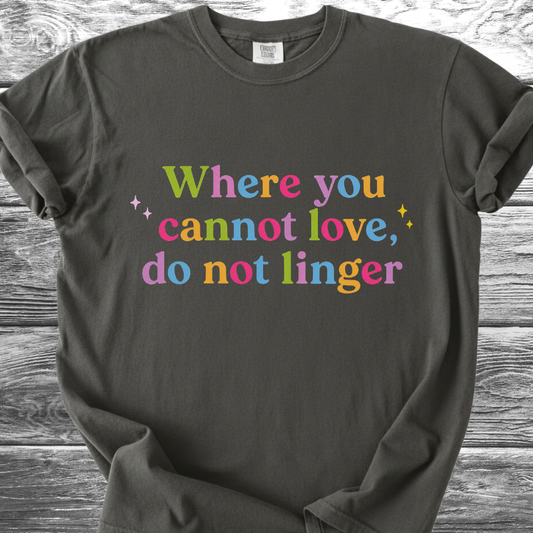 Where You Cannot Love Rainbow TShirt