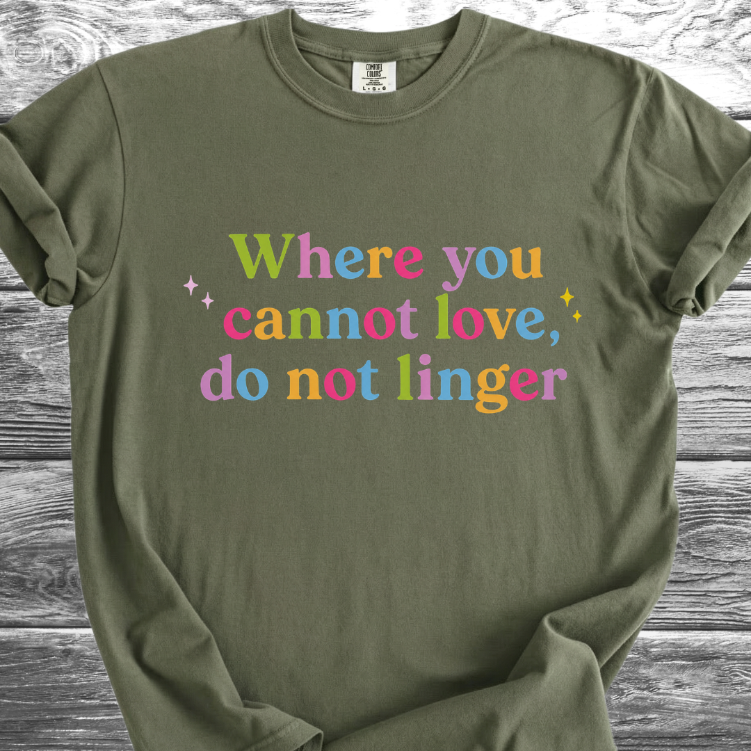 Where You Cannot Love Rainbow TShirt
