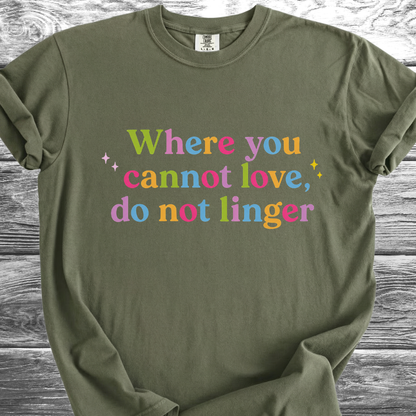 Where You Cannot Love Rainbow TShirt