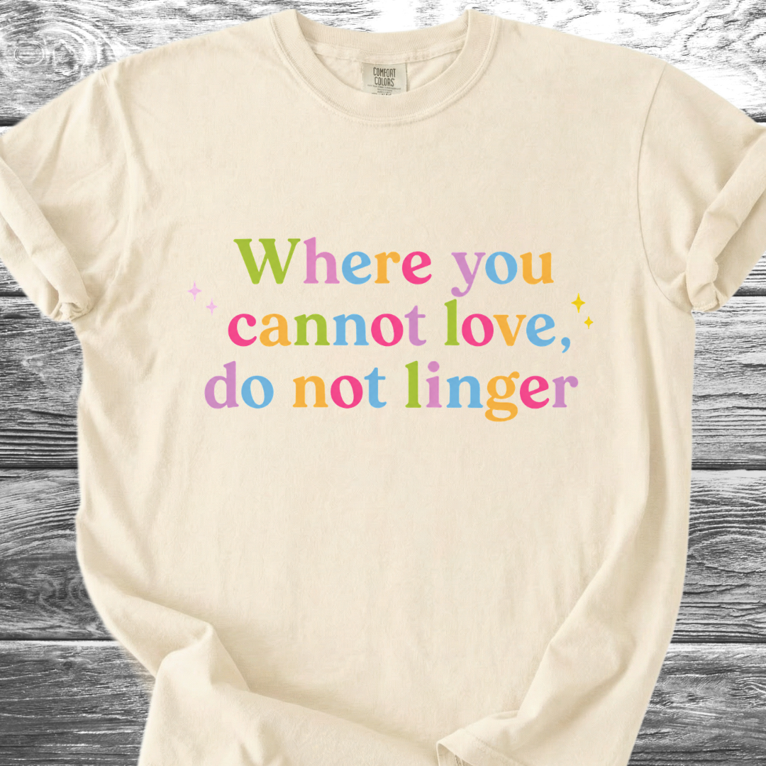 Where You Cannot Love Rainbow TShirt