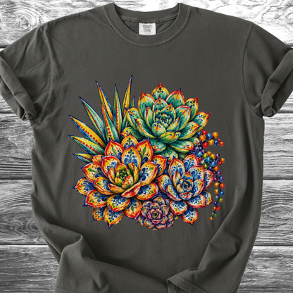 Ceramic Style Succulents TShirt