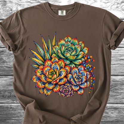 Ceramic Style Succulents TShirt