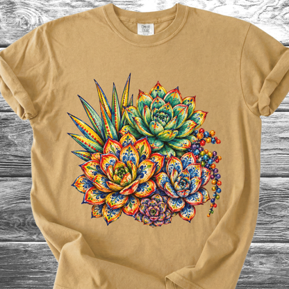 Ceramic Style Succulents TShirt