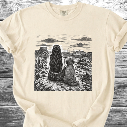 Desert Girl & Her Shaggy Dog TShirt