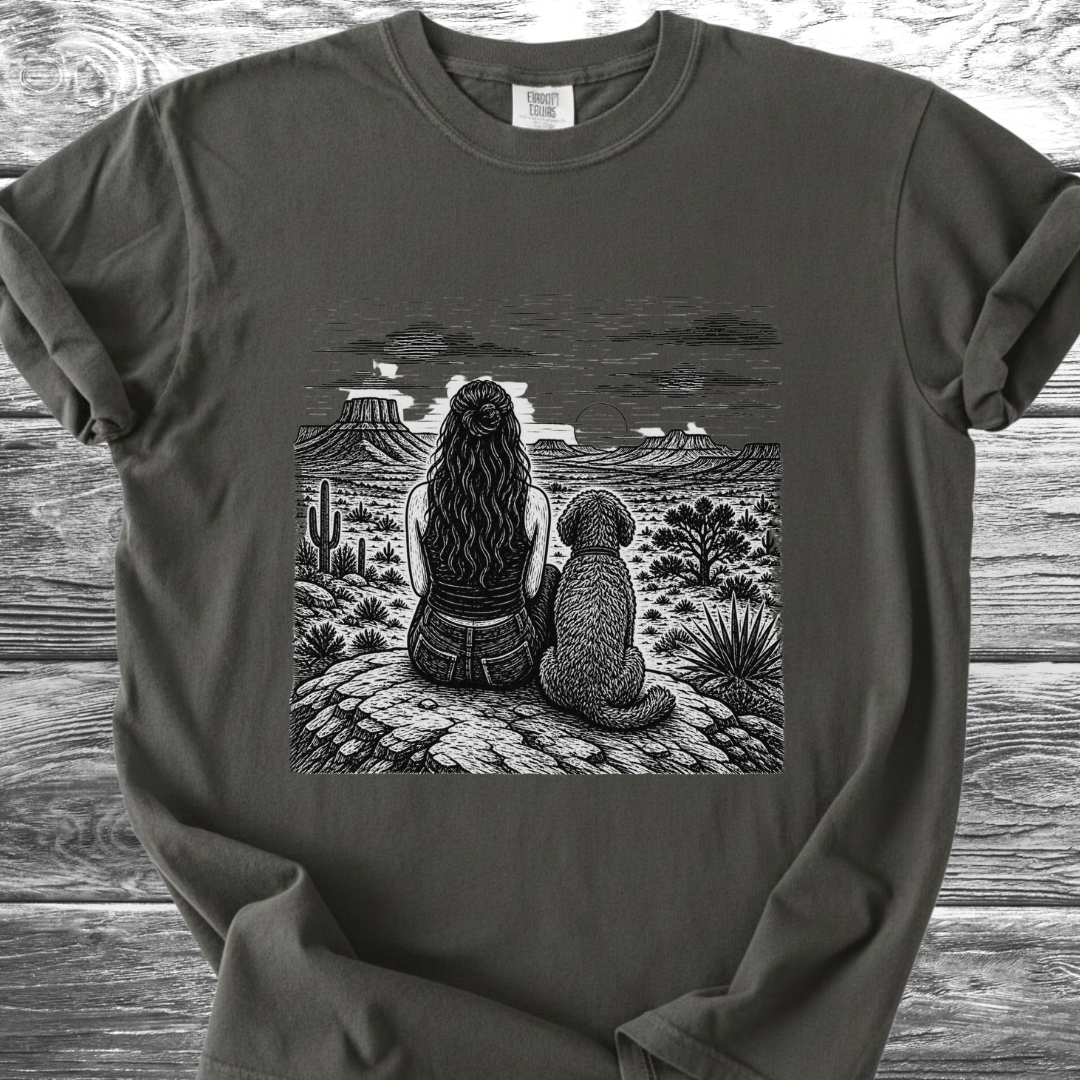 Desert Girl & Her Shaggy Dog TShirt