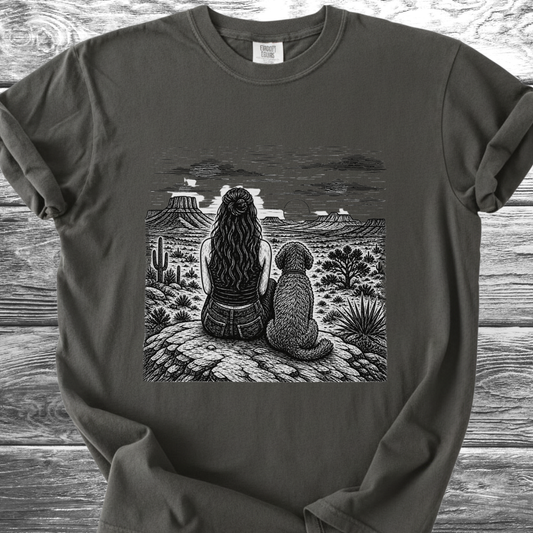 Desert Girl & Her Shaggy Dog TShirt