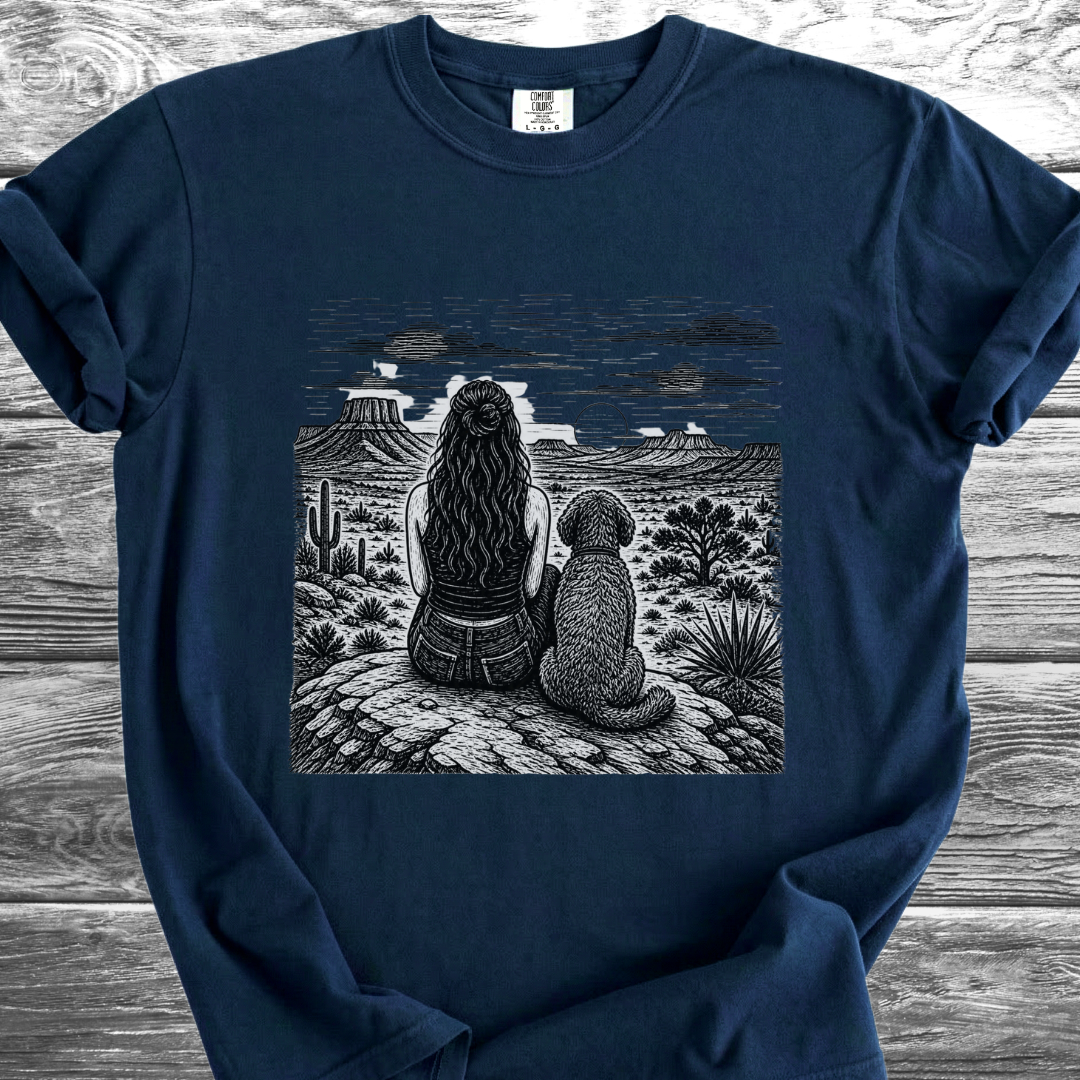 Desert Girl & Her Shaggy Dog TShirt