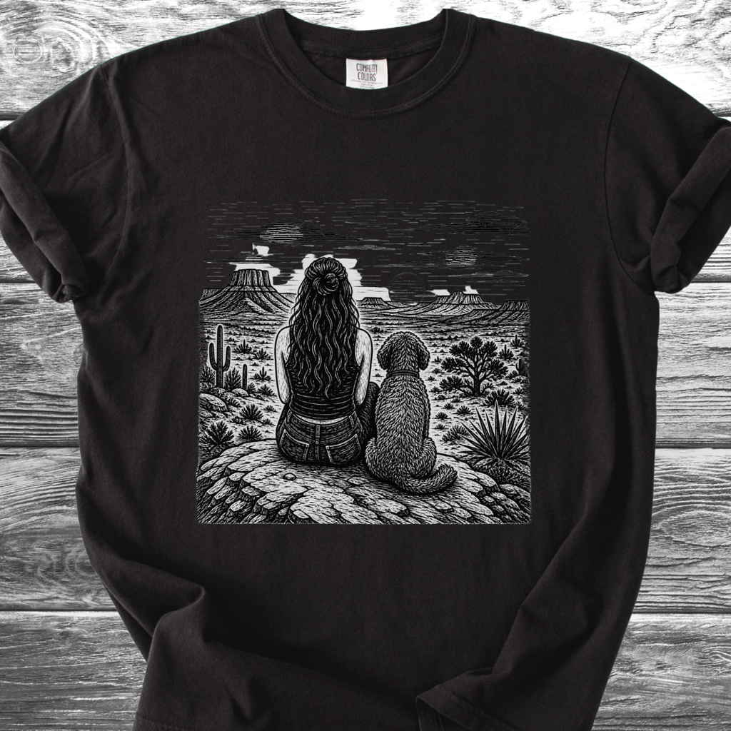 Desert Girl & Her Shaggy Dog TShirt